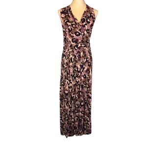 NWT Alchemy Thread Womens Sz M Abstract Sleeveless Maxi Dress Pink Camo